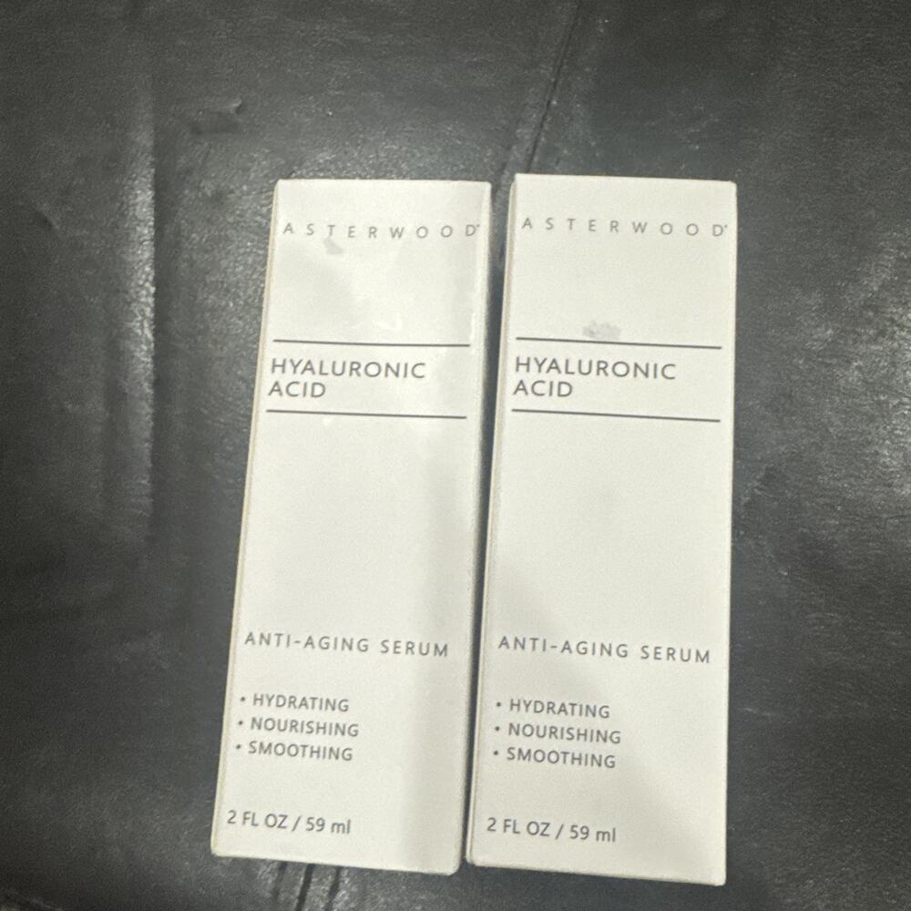Asterwood Hyaluronic Acid Anti-Aging 2oz Exp 4/27 New Sealed Bottles 2 Pack